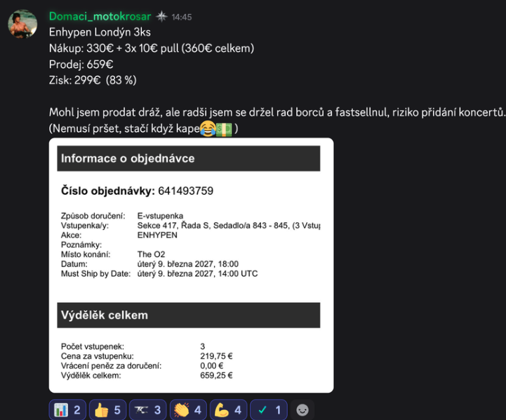 Výsledek Domaci_motokrosar — Enhypen Londýn — 3 ks